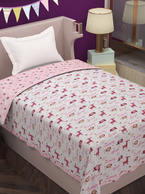 Bestie 180TC Cotton Top Sheet AC Reversible Dohar for Kids